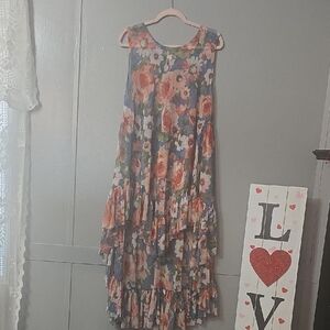 Floral Sleeveless Zadie B Overlay